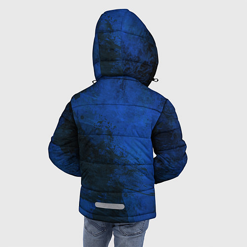 Зимняя куртка для мальчика Синий дым / 3D-Красный – фото 4