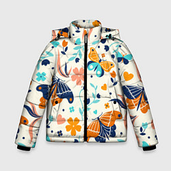 Куртка зимняя для мальчика Волшебная весна, цвет: 3D-светло-серый