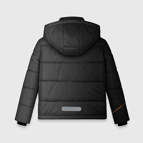 Зимняя куртка для мальчика Россия герб / 3D-Черный – фото 2