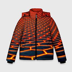 Куртка зимняя для мальчика Honeycomb yellow cyber, цвет: 3D-красный