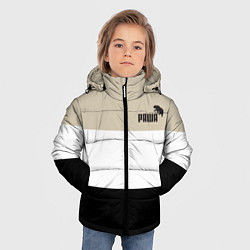 Куртка зимняя для мальчика Раша и медведь, цвет: 3D-черный — фото 2