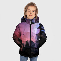 Куртка зимняя для мальчика Mirror edge abstract, цвет: 3D-черный — фото 2