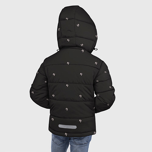 Зимняя куртка для мальчика Бренд KJ - абстракция / 3D-Красный – фото 4