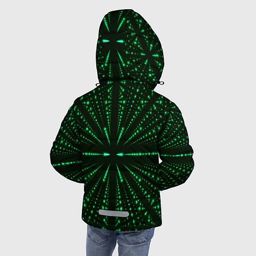 Зимняя куртка для мальчика Цифровое пространство / 3D-Светло-серый – фото 4