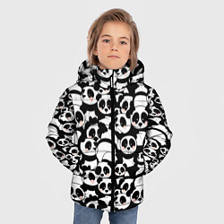 Куртка зимняя для мальчика Чёрно-белые панды, цвет: 3D-черный — фото 2