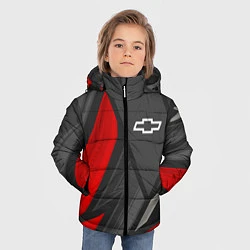 Куртка зимняя для мальчика Chevrolet sports racing, цвет: 3D-черный — фото 2