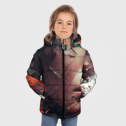 Куртка зимняя для мальчика Аннигиляция, цвет: 3D-красный — фото 2