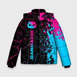 Куртка зимняя для мальчика DanMachi - neon gradient: по-вертикали, цвет: 3D-черный