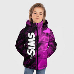 Куртка зимняя для мальчика The Sims pro gaming: по-вертикали, цвет: 3D-черный — фото 2
