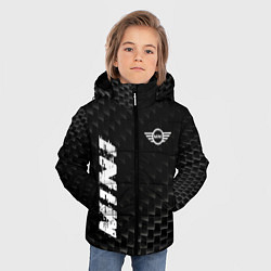 Куртка зимняя для мальчика Mini карбоновый фон, цвет: 3D-черный — фото 2