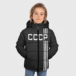 Куртка зимняя для мальчика СССР карбон, цвет: 3D-красный — фото 2