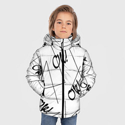 Куртка зимняя для мальчика Ok, цвет: 3D-черный — фото 2