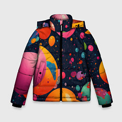 Куртка зимняя для мальчика Море шаров, цвет: 3D-красный