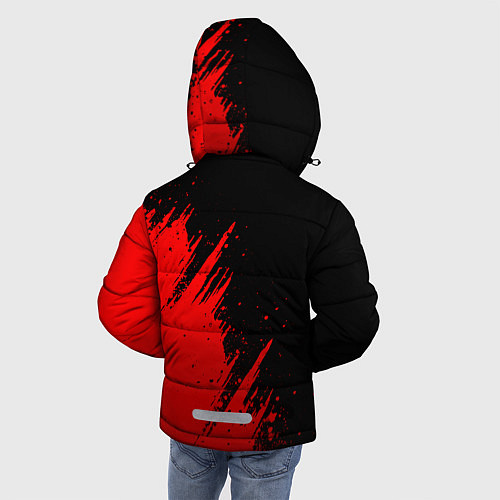 Зимняя куртка для мальчика Mitsubishi red - red sport / 3D-Красный – фото 4