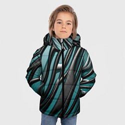 Куртка зимняя для мальчика Подтеки, цвет: 3D-светло-серый — фото 2