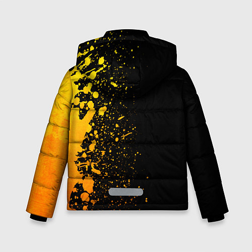 Зимняя куртка для мальчика Yamaha - gold gradient: по-вертикали / 3D-Черный – фото 2