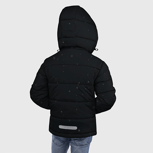 Зимняя куртка для мальчика Солнце и планеты / 3D-Красный – фото 4