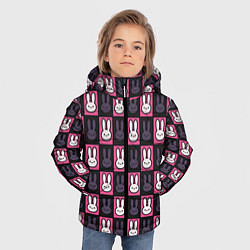 Куртка зимняя для мальчика Ребенок идола - Кролики паттерн, цвет: 3D-светло-серый — фото 2