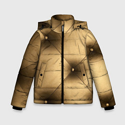 Куртка зимняя для мальчика Текстура обивки, цвет: 3D-красный