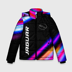 Куртка зимняя для мальчика Jaguar speed lights, цвет: 3D-черный