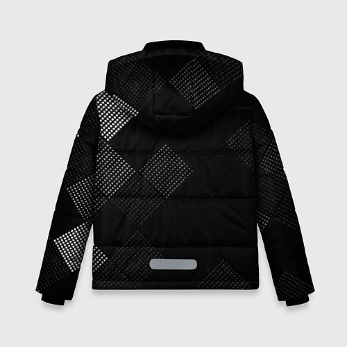 Зимняя куртка для мальчика Векторная сетка / 3D-Черный – фото 2