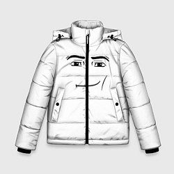 Куртка зимняя для мальчика Одежда Man Face Roblox, цвет: 3D-черный