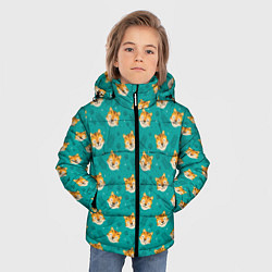 Куртка зимняя для мальчика Милый тигр паттерн, цвет: 3D-светло-серый — фото 2