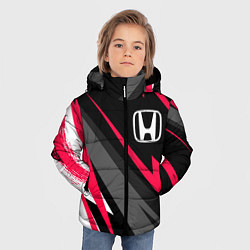 Куртка зимняя для мальчика Honda fast lines, цвет: 3D-черный — фото 2