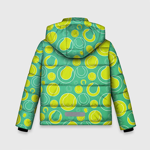 Зимняя куртка для мальчика Теннисные мячики / 3D-Светло-серый – фото 2
