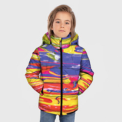 Куртка зимняя для мальчика Красочный бум, цвет: 3D-красный — фото 2