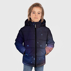 Куртка зимняя для мальчика Космическое полотно, цвет: 3D-светло-серый — фото 2