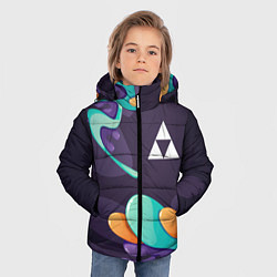 Куртка зимняя для мальчика Zelda graffity splash, цвет: 3D-черный — фото 2