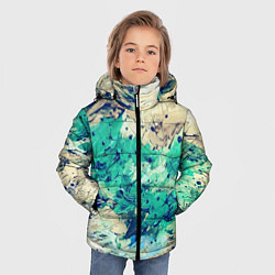 Куртка зимняя для мальчика Текстура масляные краски, цвет: 3D-светло-серый — фото 2