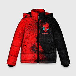 Куртка зимняя для мальчика Cyberpunk 2077 game, цвет: 3D-черный