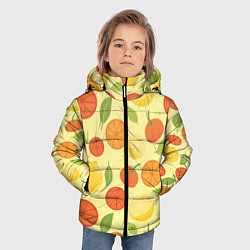 Куртка зимняя для мальчика Цитрусовый рай, цвет: 3D-красный — фото 2