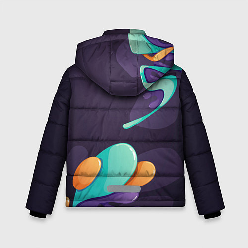 Зимняя куртка для мальчика The Sims graffity splash / 3D-Черный – фото 2