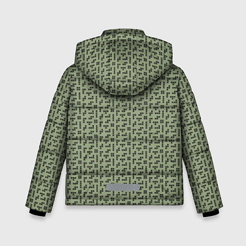 Зимняя куртка для мальчика Brick game тетрис паттерн / 3D-Черный – фото 2