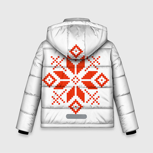 Зимняя куртка для мальчика Удмуртский узор / 3D-Черный – фото 2