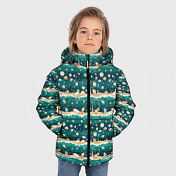 Куртка зимняя для мальчика Море и ракушки, цвет: 3D-светло-серый — фото 2