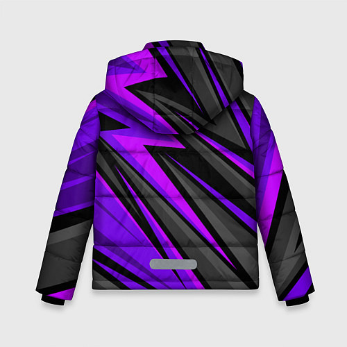 Зимняя куртка для мальчика Спорт униформа - пурпурный / 3D-Черный – фото 2