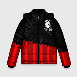 Куртка зимняя для мальчика Форма Team Liquid red, цвет: 3D-черный