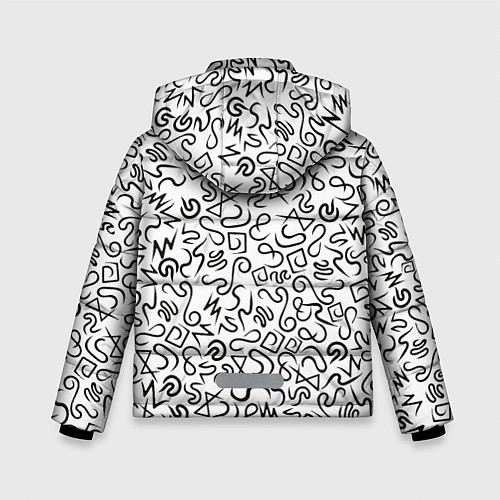 Зимняя куртка для мальчика Текстурка / 3D-Черный – фото 2