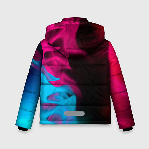 Зимняя куртка для мальчика Tesla - neon gradient: по-вертикали / 3D-Черный – фото 2