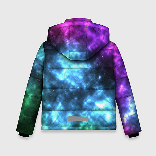 Зимняя куртка для мальчика Планета в космическом пространстве / 3D-Черный – фото 2