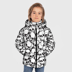 Куртка зимняя для мальчика Черепа - смерть, цвет: 3D-черный — фото 2