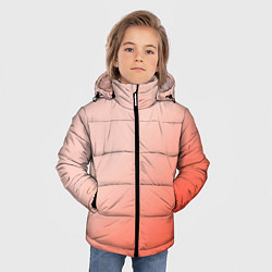 Куртка зимняя для мальчика Градиент персиковый, цвет: 3D-красный — фото 2