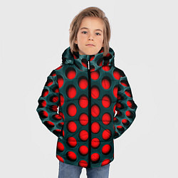 Куртка зимняя для мальчика Сотовая структура 3D, цвет: 3D-черный — фото 2