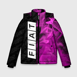 Куртка зимняя для мальчика Fiat pro racing: по-вертикали, цвет: 3D-черный