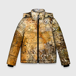 Куртка зимняя для мальчика Скалистая поверхность, цвет: 3D-светло-серый