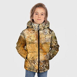 Куртка зимняя для мальчика Скалистая поверхность, цвет: 3D-светло-серый — фото 2